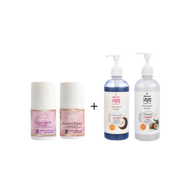 2 Whitening Roll On + 2 Shower Gel